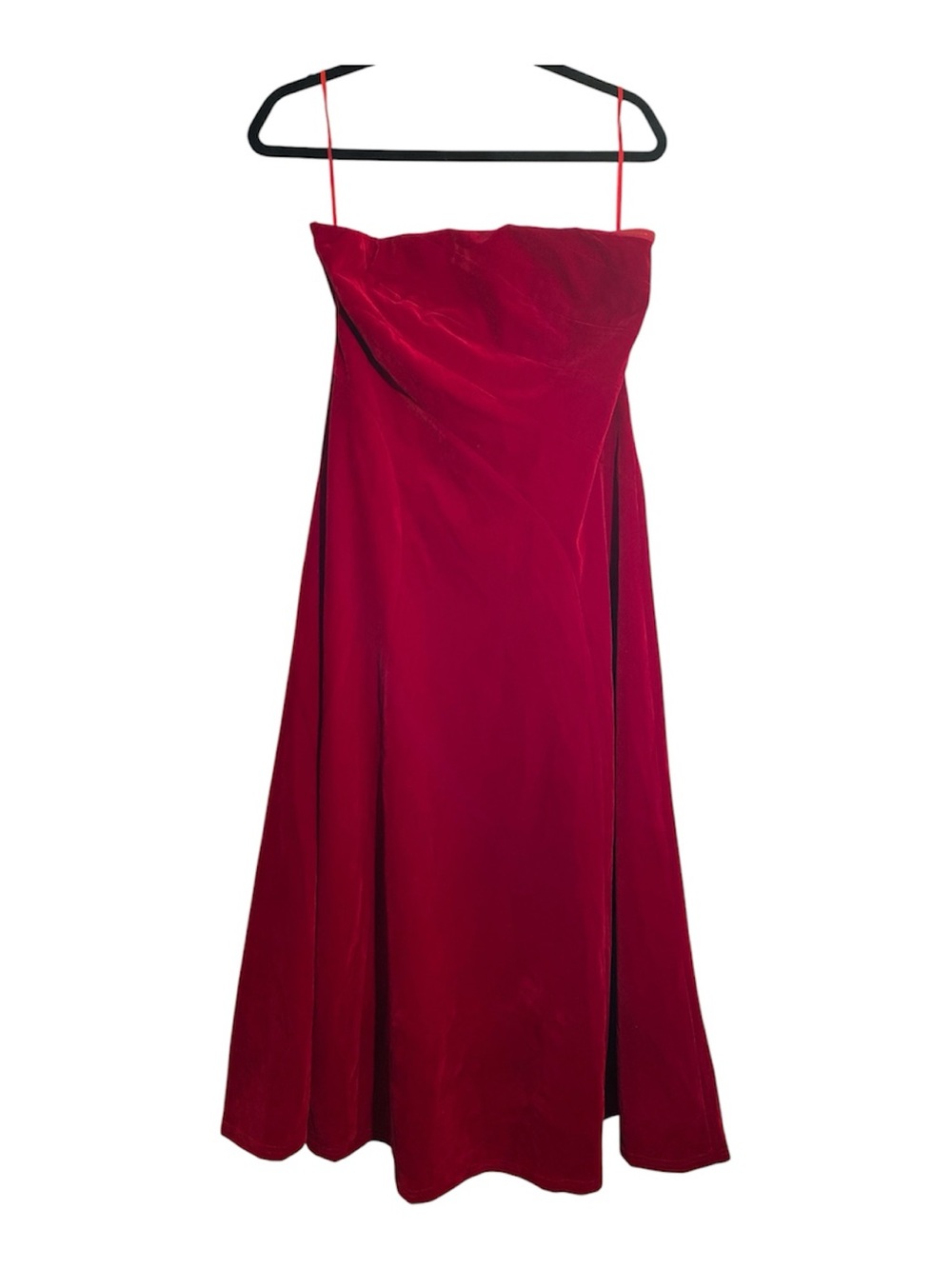 MOTF Crimson Strapless A-Line Evening Dress sz L